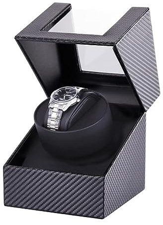 HUIBBGO Estuche Enrollable para Reloj, Soporte para Reloj, enrollador automático para Reloj, Caja de exhibición, enrollador automático mecánico antimagnético para Joyas, Organizador de Relojes