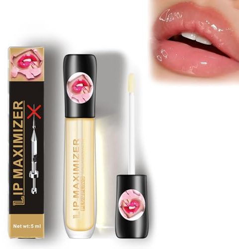 Virecose 5ml Transparente para Voluminizador Labios Aumentar, Lip Plumping Booster, Crema Labial Perfeccionadora con Efecto Voluminizador