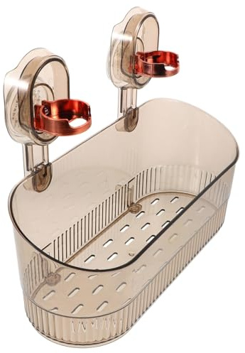 Uonlytech Mensola Doccia Ventosa Potente Organizer Bagno Senza Fori Supporto Portaoggetti Da Parete Per Cucina E Lavabo 13X8.46X4.72In Design Elegante E Facile Installazione