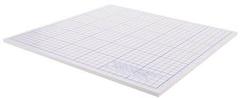 Veemoon Tapete para Máquina Cortadora de Tela 30 CM Alfombrilla de Rejilla de PVC Resistente al Desgaste Superficie Antideslizante Guía de Medición Clara para Corte Preciso Sastrería