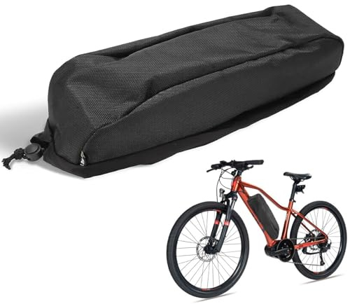 Xygobla Waterproof Ebike Battery Cover Frame Bag | Bicycle Top Tube Bag Anti Mud Battery Rain Cover Dustproof Batteries Protector Case Pack for E-Bike Electric Bicycle