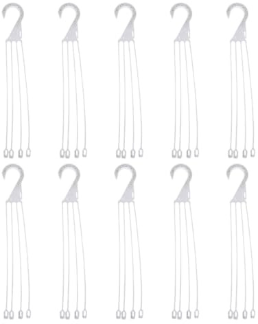 Toyvian Ganchos para Colgar Macetas y Soportes para Cestas de 10 Piezas Portátiles Adecuados para Uso en Alféizar de Ventana y Habitación de Trabajo