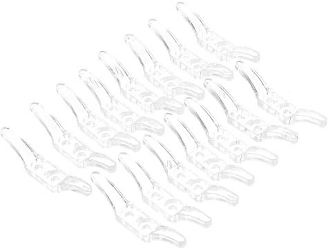 Luxshiny 15pcs Curtain Positioning Hooks and Blinds Roller Tensioners Vertical Blind Clips Window Treatment Hardware for Venetian Roller and Roman Installation