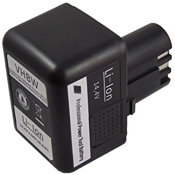 vhbw 1x Akku kompatibel mit Gesipa Powerbird Werkzeug | Blindniet-Setzgerät (2000 mAh, Li-Ion, 14,4 V)