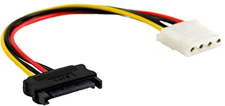 InLine® 29669 A SATA Power Adaptor Cable 15-Pin SATA Female to 4-Pin Male 0.3 m Black