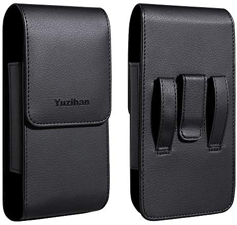 Yuzihan Holster für iPhone 17 Pro Max 16 Plus, 16 Pro Max, iPhone 15 Plus 15 Pro Max, 14 Plus 14 Pro Max, 13 Pro Max, 12 Pro Max, Gürtelholster mit dicker Defender-Hülle, Hybrid-Armor On