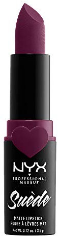 NYX Professional Makeup Lippenstift - Suede Matte Lipstick, superleichter & pudriger Lippenstift, intensiv mattes Finish, 3, 5 g, Girl Bye 10