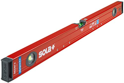 Sola 01812801 aluminium magnet-vattenvåg REDM längd 1000 mm, röd, 100