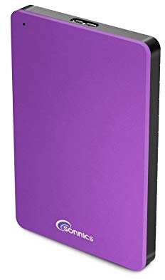 Sonnics 320 GO Violet Disque dur externe portable USB 3.0 Super rapide Vitesse de transfert pour une utilisation avec un PC Windows, Apple Mac, Xbox One et PS4