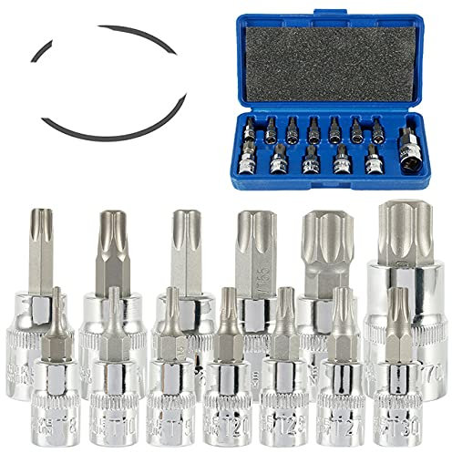 Set di punte da 13 pezzi Cacciavite Punta da trapano Riparazione esagonale Bit per cellulare T8 T10 T15 T20 T25 T27 T30 T40 T645 T50 T55 T60 tipo-Italia, 13 pezzi
