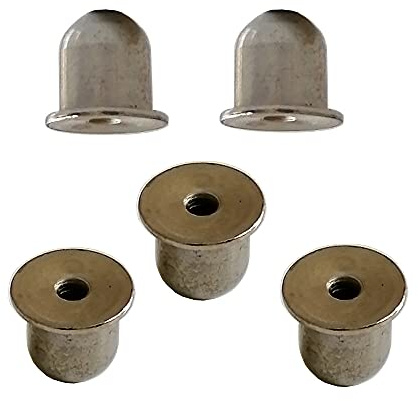 UP100 50 Stück 4,2–8 mm Drucktastenfeder für 12–50 mm Rohrverriegelungsrohr, Befestigungsfederklemmen für Zeltstange (Durchmesser 7 mm, Höhe 9 mm)