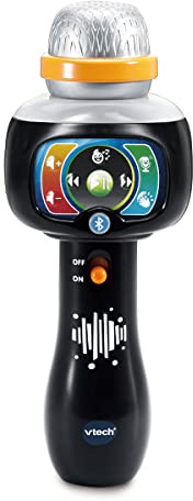 VTech - Micrófono Infantil Karaoke Canta Conmigo, Juguete para niños +2 años, Color Negro, Versión ESP
