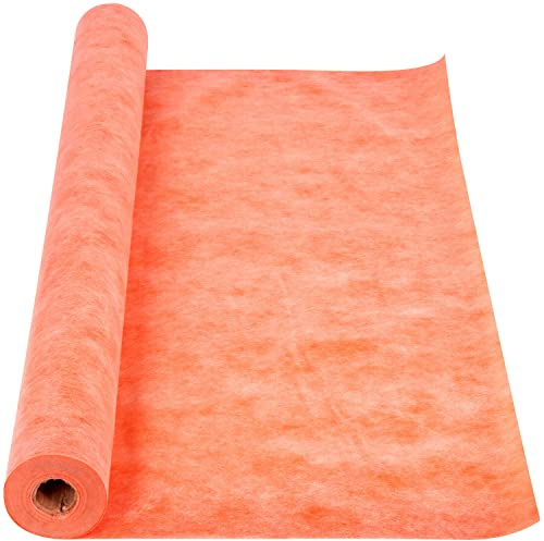 Nassboards, Wall & Floor Waterproof Anti Crack Membrane Underlay for Wood, Tile, Ceramic - Protective, Tear Resistant, Flexible Polyethylene Material - Easy DIY Installation Orange Cloth 5m