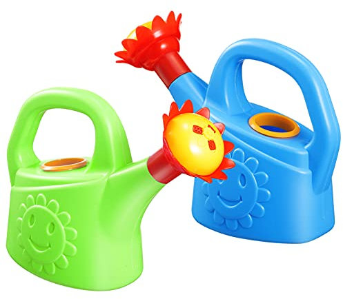 Toddmomy 2 Stücke Kunststoff Gießkanne Spielzeug Badewanne Spielzeug Gießkocher Spielzeug Sand- Und Strand Spielzeug für (Zufällige Farbe)