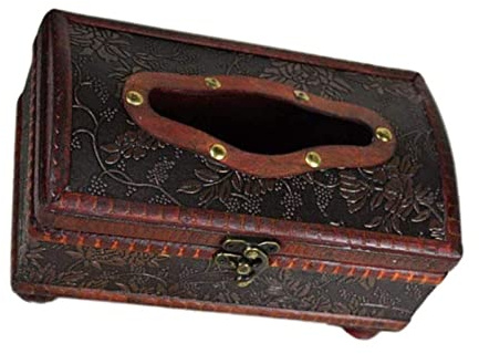 Vintage KosmetiktüCherbox Aus Holz Taschentuchspender FüR Zuhause Hotel Holzbox Wohnzimmer Tissue Box Serviettenbox