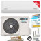 QuickConnect ULTRA Split Climatiseur 12 000 BTU 3,6 kW + chauffage ECO Smart WiFi Ready/Super Ioniser/Self-Clean/Follow Me Kit complet silencieux avec câbles QuickConnect de 4 m