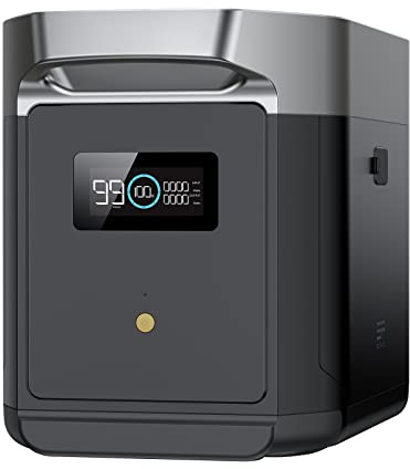 EcoFlow Zusatzbatterie für DELTA 2 Max tragbare Powerstation 2048Wh | LifePO4-Batterie für Haushaltsreserve, Energiesparen, im Freien, Wohnmobil, Camping