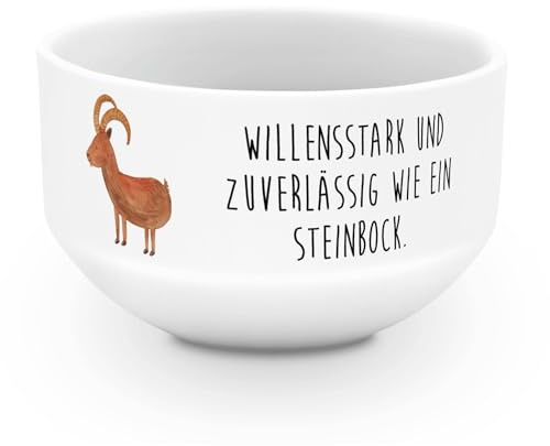 Mr. & Mrs. Panda schale Sternzeichen Steinbock - Geschenk, Geburtstag Dezember, schälchen, Steinböcke, Suppenschüssel, Januar, Bowlschale, Obstschale, Schüssel, Ziege, Bock