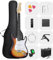 DONNER DST-80 E-Guitar Set Completo per Principianti da 39 con Amplificatore, Pickup SSS Classico, Include Gig Bag, Accordatore, Capotasto, Cinghia, Plettri e Lezioni Online Gratuite