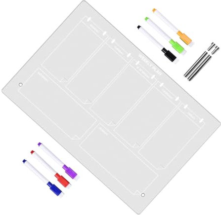 SEWACC Acryl-memoboard Transparent Für Nachrichtenaufzeichnung Handbeschriftetes Acryl-schreib-board Tisch-memoboard Zum Hinterlassen Von Nachrichten Für Zuhause Und Büro