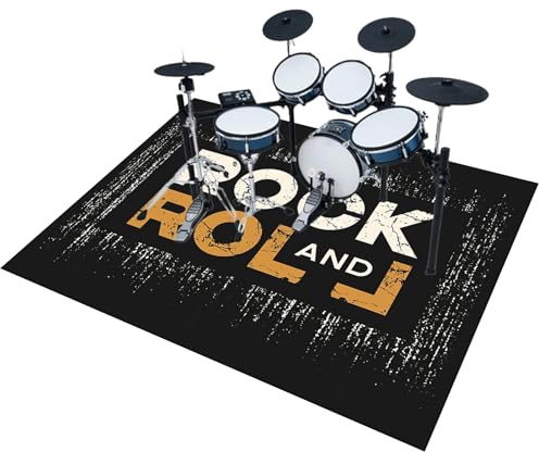 Drum Rug Drum Mat Soundproof Mat | Drum Carpet Non Slip Drum Blanket | Professional Drum Rugs | Electronic Drums Bass Drum Snare Drums Racks Guitars Drum Kit Etc Musical Instruments Mats 140 x 100 cm