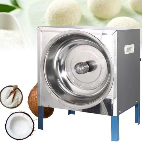 Electric Coconut Scraper Shredder Machine, Stainless Steel Coconut Grater Shredder Peeler Powder Maker for Coconut Processing Shop, Restaurant, Bakery