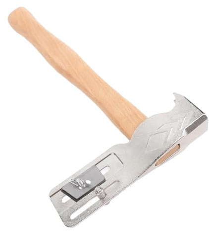 CENMEN MWT005MH Roofing Hatchet, Magnet Roofing Hatchet, Carbon Steel Shingling with Wooden Handle, for Roof Repair, 13.4inch