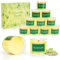 candele citronella esterno - Set di 12 candele esterno, grandi candeline per 10 ore, sostenibili, cera di soia naturale, regalo per donne, vicini, amici, colleghi