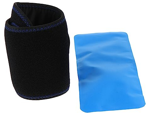 FRCOLOR 2 Stück Kühlpack für Handgelenk und Fuß mit Atmungsaktivem Nylon Flexibel bei Kälte bei Sportverletzungen und Erste Hilfe Einsatz in Schwarz
