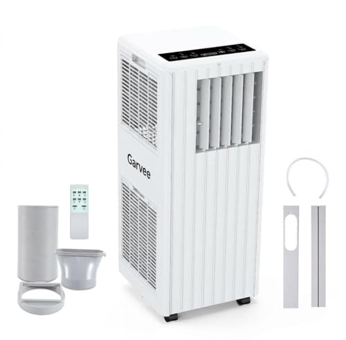 Gravee Climatizzatore Portatile da 7000 Btu E 2,6 KW, con Funzione Di Raffreddamento, Ventilazione e Deumidificazione, Con Tubo di Scarico, Funzionamento Silenzioso <65DB
