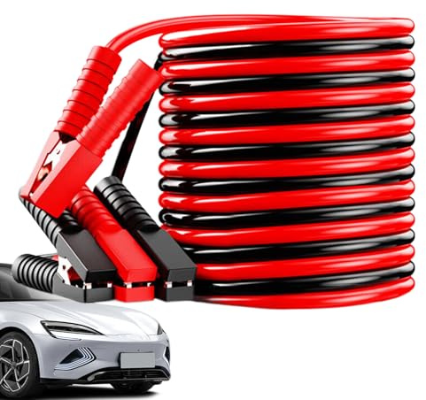 Yianyal Cables de Arranque Largos, Cables de Refuerzo - Asistencia en Carretera con Pinzas Accesorios para automóviles para baterías Bajas de Coches y Camiones 12 V 24 V