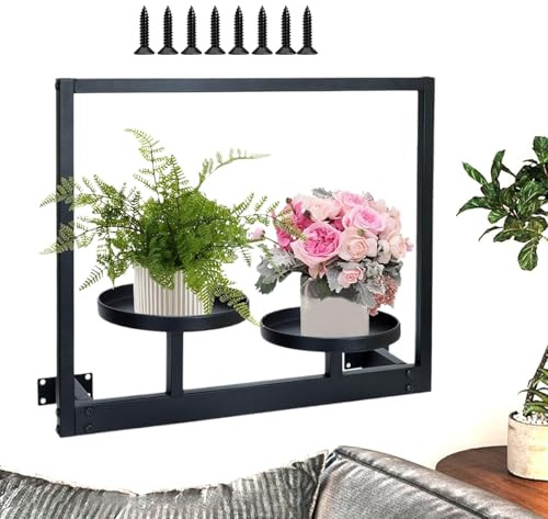Amesor Soporte para Plantas de Pared - Soporte Para Plantas De Pared | Decoración Hogar Maceteros para Apartamento Invernadero Dormitorio Interior Balcón Patio Sala de Estar Jardín Exterior