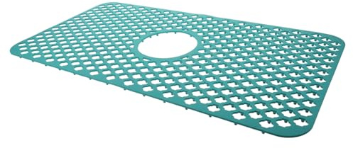 DECOMELODY Alfombrilla Protectora de Silicona para Fregadero de Cocina Resistente y Antideslizante Accesorio Doméstico para Escurrir y Proteger Encimeras Color Verde