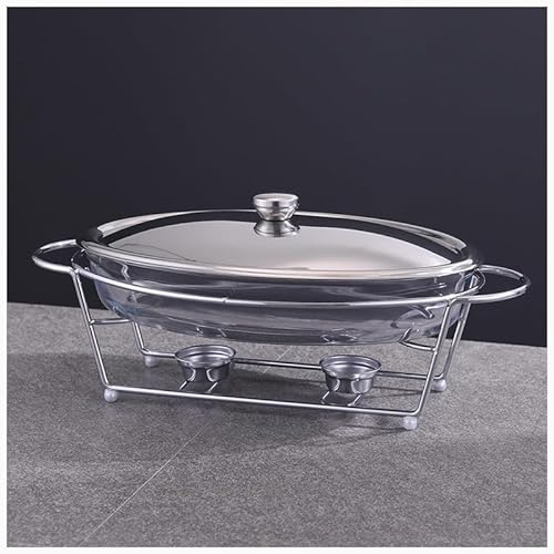 Stainless Steel Chafing Dish Buffet Set, Chafer And Buffet Warmer Set For Wedding Party Hotel Equipment Luxury, Silver