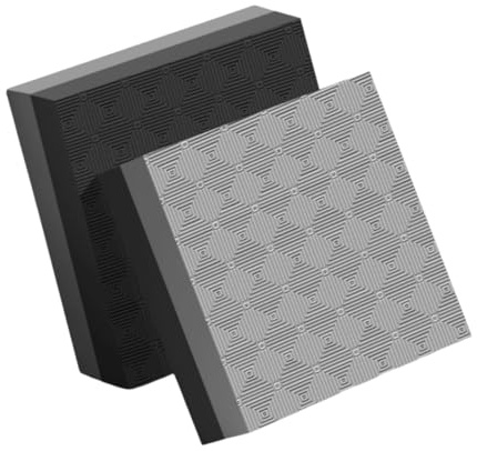 Perfeclan 2 Almohadillas de Caída para Levantamiento de Pesas, Protección para El Suelo, Alfombrillas Silenciosas a Prueba de Golpes, Cojín de Peso Muerto para, Negro Gris 40x33x4cm, Individual