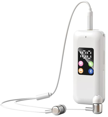 Récepteur Bluetooth 5.4 à clipser - Mini adaptateur audio sans fil 3,5 mm - Récepteur audio stéréo Bluetooth mains libres pour casque filaire, haut-parleur, prise en charge de la maison/de la voiture