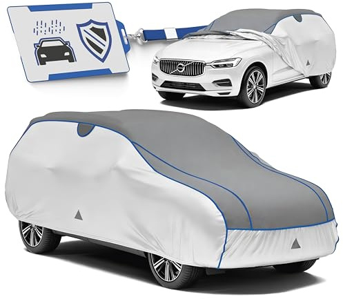 WALSER Funda antigranizo para Coche, Funda Protectora antigranizo, Cubierta Impermeable para Coche, Cubierta Completa Exterior, Protector SUV/Van L Longitud MAX. 461-490 cm