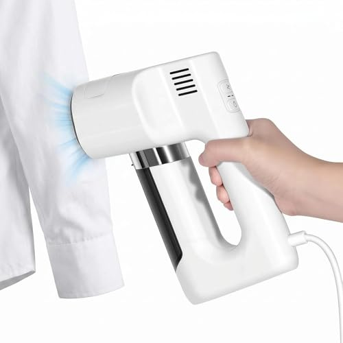Vaporera con aspiración 3200pa Plancha de vapor portátil 2-en-1 Combo vaporera y plancha Calentamiento rápido para viaje