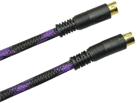 NOVFDLOP Cavo S-Video Placcato in Oro (SVHS) Cavo SVideo a 4 Pin(20m)