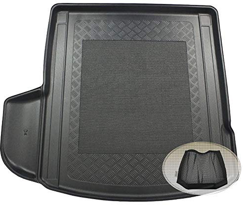 ZentimeX Z3264515 Antirutsch Kofferraumwanne fahrzeugspezifisch + Klett-Organizer (Laderaumwanne, Kofferraummatte)