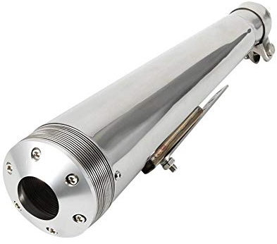 Motorrad Auspuffrohr, 38-51mm Universal Motorrad Auspuffrohr Edelstahl Endschalldämpfer Spitze Rostfreier Stahl Motorrad-Endrohre