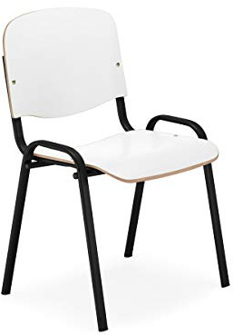 Nowy Styl Besucherstuhl Iso Laminat schwarz/weiß