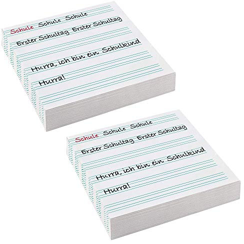 amscan 9904415 Servietten My School Start 33 x 33 cm, Mehrfarbig (2X Servietten Schulanfang)