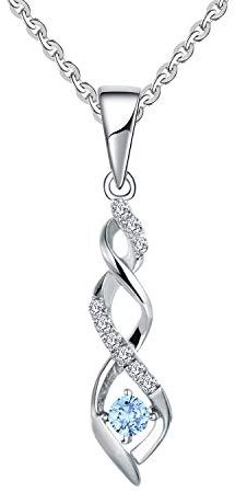 JO WISDOM Damen Halskette Sterling Silber 925,Kette Anhänger Unendlichkeit Infinity mit 3A Zirkonia,Schmuck für Frauen