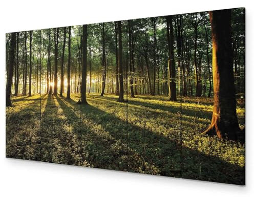 murando - Akustikbild Wald 5 tlg - Bilder Akustikschaum Schallschutz Wand Deko Kunst Akustikpaneele Wandpaneele Schalldämmung Wandbild Schallabsorber Akustikplatten Natur Landschaft c-B-0306-b-m
