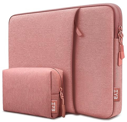 15,6 Zoll Laptoptasche Laptophülle,ZYB Sleeve Wasserdicht Hülle Laptop Tasche 15.6 für 15 Zoll Notebook Lenovo Thinkpad Ideapad HP Acer Dell Surface Laptop,2025-2019 MacBook PRO 16 M4-M1-Rosa