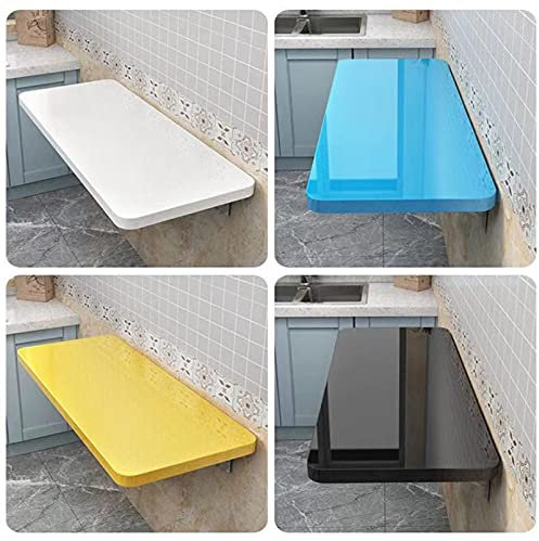 ZEDARO Wandmontierter Drop-Leaf-Tisch, an der Wand montierter Tisch, klappbarer Computertisch, stabile, robuste Konstruktion, maximale Belastung 130 lbs, für Küche, Schlafzimmer, Esstisch, kleine R