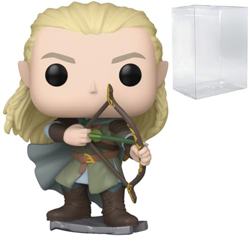 POP Filme: Der Herr der Ringe – Legolas Greenleaf Funko Vinyl-Figur (zusammen mit kompatibler Box-Schutzhülle), mehrfarbig, 9,5 cm