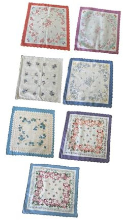 Perfeclan 7-teiliges Baumwolltaschentuch, 30 x 30 cm, bunte Einstecktücher für Kinder und Erwachsene