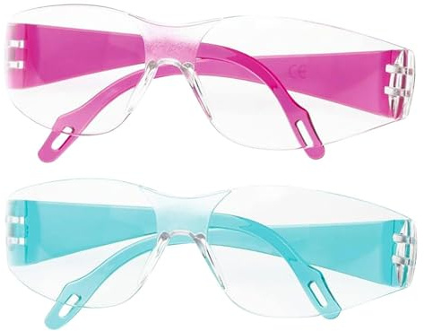 Juego de 2 gafas para niños, gafas de seguridad, gafas de protección contra salpicaduras, gafas cortavientos, gafas experimentales